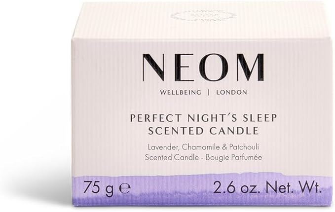 'NEOM- Perfect Night's Sleep Scented Candle, Travel Size | Lavender & Jasmine | Essential Oil Aromatherapy Candle | Scent to Sleep