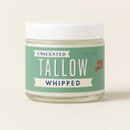 Whipped Tallow 24oz - All Natural Face Cream + Whole Body Moisturizer for Dry Skin - No Preservatives, Parabens or Seed Oils - 100% Pure, No Added Fragrance - USA Made (Unscented)