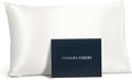 Fishers Finery 19mm 100% Pure Mulberry Silk Pillowcase, Quality Tested (White, K)