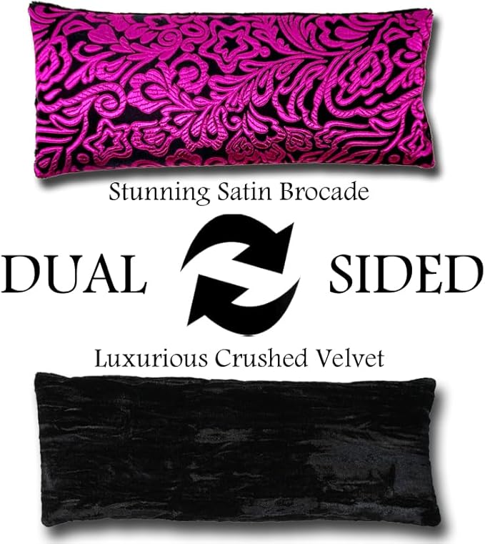 Handmade Luxe Serenity Eye Pillow - All-Natural Flaxseed - Unscented or Lavender Scented – Weighted Eye Mask for Yoga, Meditation, Hot & Cold Therapy