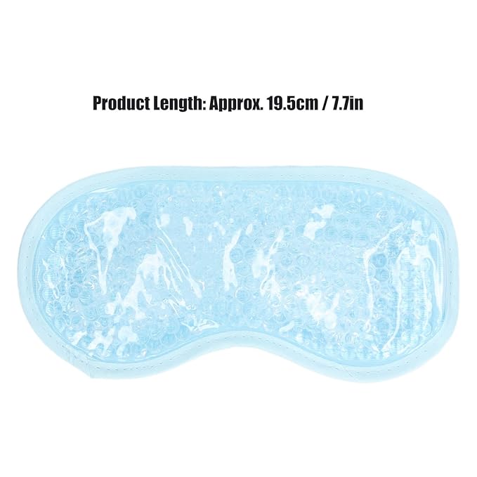 TOPINCN Cooling Eye Mask, Gel Eye Cover Reusable Cold Compress Ice Pack Sleeping Eye Cooling Pads for After Eyelid Surgery (Blue)