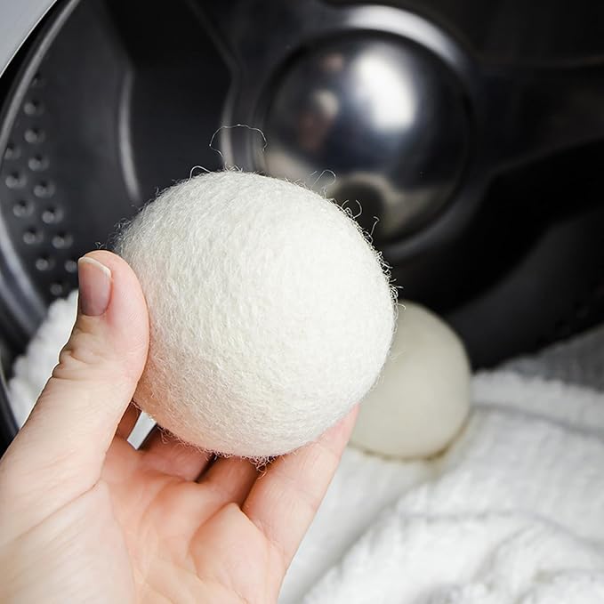 6pc Wool Dryer Balls, Dryer Balls for Laundry, Reusable Wool Dryer Balls