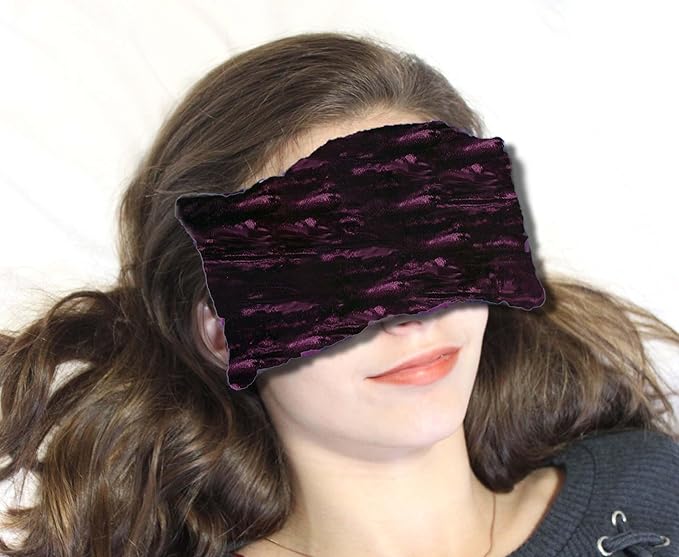 Handmade Luxe Serenity Eye Pillow - All-Natural Flaxseed - Unscented or Lavender Scented – Weighted Eye Mask for Yoga, Meditation, Hot & Cold Therapy