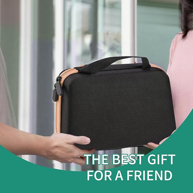 63 Slots Essential Oil Carrying Case, 1-3ml vial portable Essential Oil Storage Bag Case Box, Hard EVA Shell Impact and Leak Proof Large Capacity Organizer with Carrying Handle (Orange)