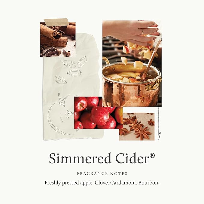 Thymes Simmered Cider Fragrance Mist - Scented Room Spray for Home Fragrance - Notes of Apple & Cardamom - Bedroom & Bathroom Air Freshener - Simmered Cider - 3 oz (Pack of 2)