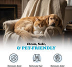 Smart Sheep Wool Dryer Balls - 6-Pack - XL Premium Natural Fabric Softener Award-Winning - Wool Balls Replaces Dryer Sheets - Wool Balls for Dryer - Laundry Balls for Dryer