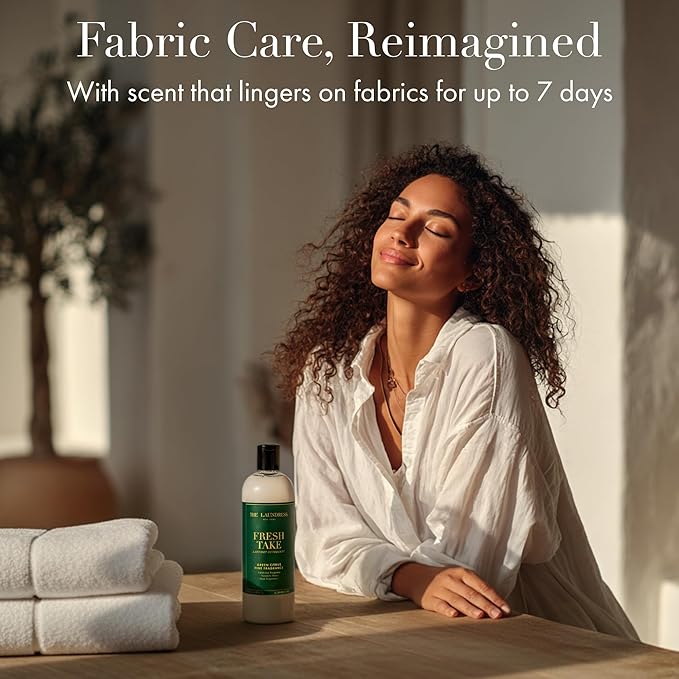 The Laundress Fresh Take Luxury Laundry Detergent, Long-Lasting Green Citrus Fragrance up to 7 Days of Scent, BioRadiance Enzyme Technology, Keep Clothes Vibrant for Longer, USDA Biobased, 15 Loads