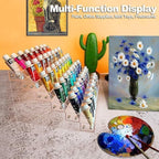 Kingtaily Organizer Rack Stand Holder Large Capacity Acrylic Clear 6 Layers for Nails Polish Essential Oil Lipstick Sunglasses