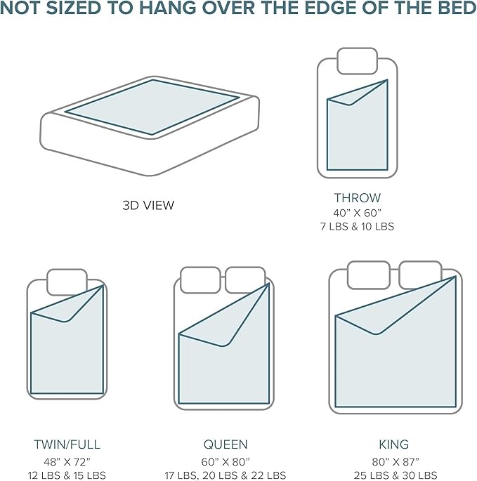 Bare Home Weighted Blanket King Size 25lb (80" x 87") for Adults - All-Natural 100% Cotton - Premium Heavy Blanket Nontoxic Glass Beads (Sand, 80"x87")