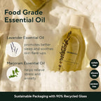 AROMATICA Serene Body Oil Lavender & Marjoram Essential Oil, Aromatherapy Oil, Scented Body Oil, After Shower Natural Oil for Women, Non-Greasy Body Serum, Body Moisturizer for Dry Skin (3.38 fl. oz)