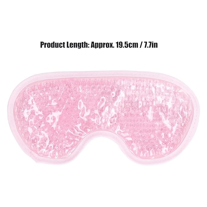 TOPINCN Cooling Eye Mask, Gel Eye Cover Reusable Cold Compress Ice Pack Sleeping Eye Cooling Pads for After Eyelid Surgery (Pink)