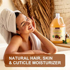 1 Gallon Jojoba Oil EWG Verified - 100% Pure Jojoba Oils Bulk Cold Pressed Unrefined Hexane Free Virgin Golden jojoba Carrier Oil for Hair Skin Massage DIY Natural Body Moisturizer