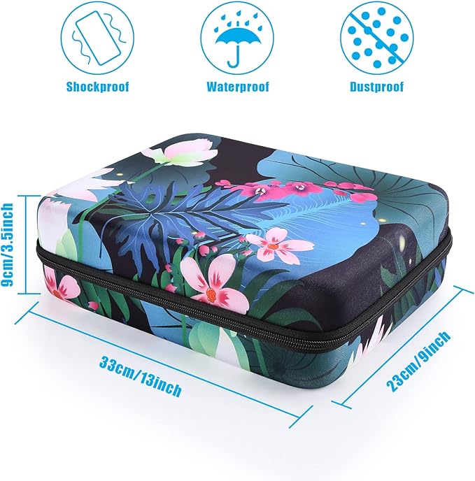 FITNATE Essential Oil Storage,Lotus 56 Bottles Essential Oil Case Shockproof, Waterproof and Durable, Holding 5/10/15 ml Bottles, Essential Oils Travel Case for Young Living Oils,Doterra Containers