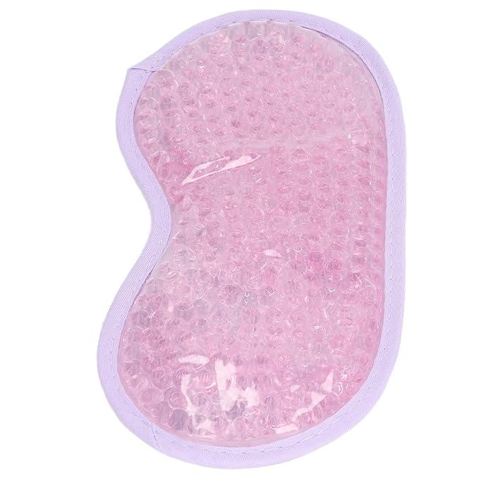 TOPINCN Cooling Eye Mask, Gel Eye Cover Reusable Cold Compress Ice Pack Sleeping Eye Cooling Pads for After Eyelid Surgery (Light Purple)
