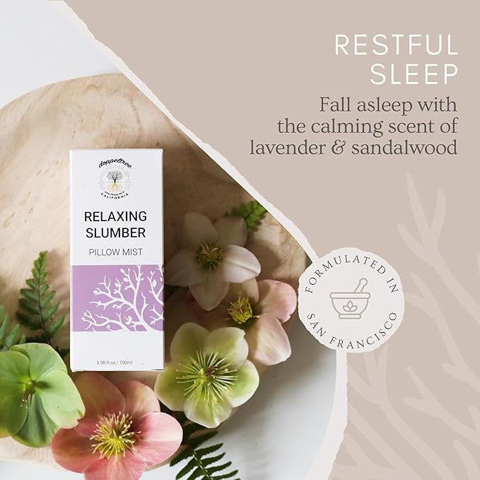 Doppeltree All Natural Pillow Spray for Sleep - Aromatherapy Lavender Mist for Acne and Linen Fabric Refresher with Essential Oil - Natural Sleep Aid