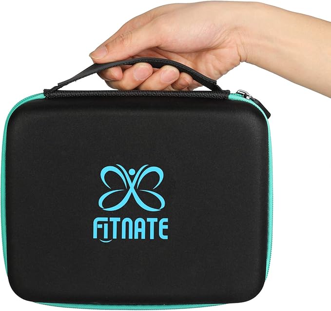 FITNATE Essential Oils Storage, Essential Oils Carrying Case for 30 Bottles, Hold Up to 5ml,10ml, 15 ml Essential Oils with Bottle Opener, Bottle Cap Labels,(Sky Blue)
