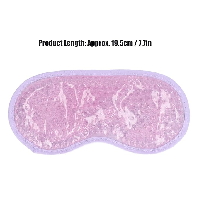 TOPINCN Cooling Eye Mask, Gel Eye Cover Reusable Cold Compress Ice Pack Sleeping Eye Cooling Pads for After Eyelid Surgery (Light Purple)