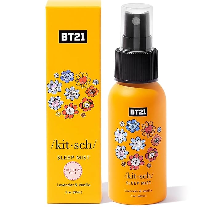 Kitsch Sleep Mist Fabric Spray - Calming Lavender Room Spray for Relaxation & Bedroom Essentials | Ideal Gifts for Women, 2 oz