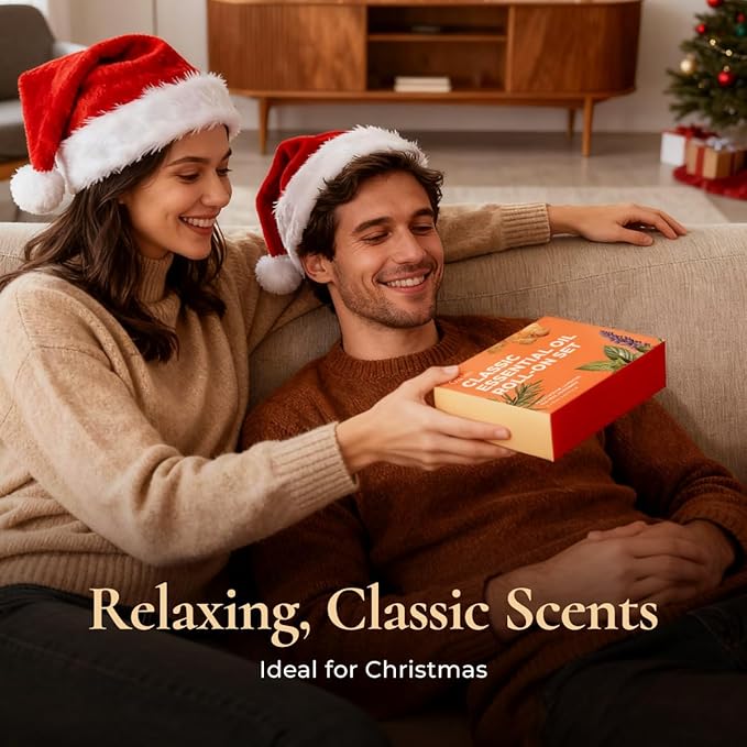 Gya Labs Classic Roll on Essential Oil Set - Relaxing Gifts for Women - Essential Oil Gift Set Frankincense, Peppermint, Lavender, Tea Tree Oil Rollers for Skin & Body Comfort (0.34 Fl Oz Each)