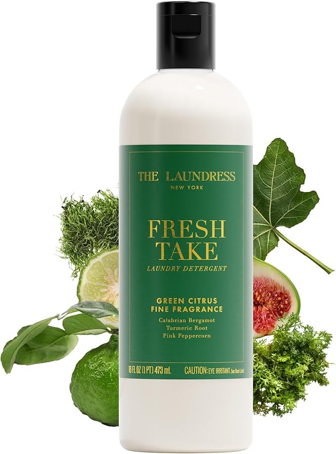 The Laundress Fresh Take Luxury Laundry Detergent, Long-Lasting Green Citrus Fragrance up to 7 Days of Scent, BioRadiance Enzyme Technology, Keep Clothes Vibrant for Longer, USDA Biobased, 15 Loads