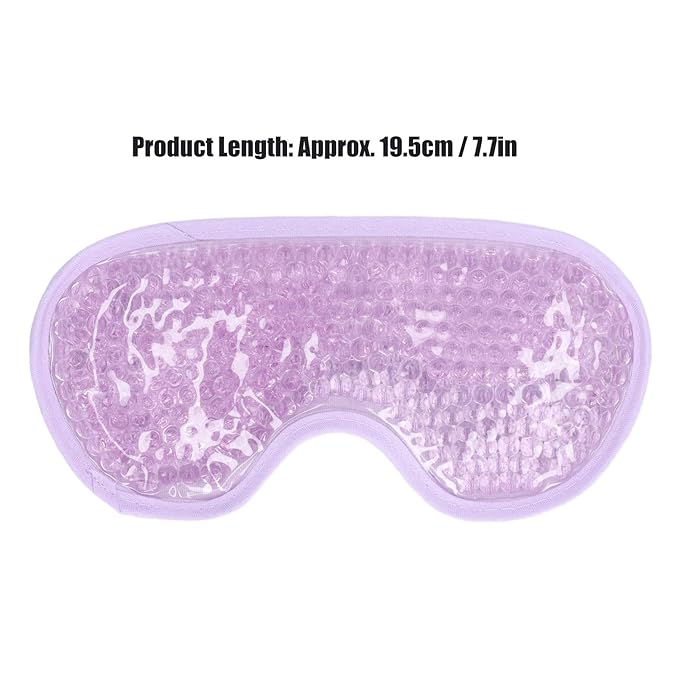 TOPINCN Cooling Eye Mask, Gel Eye Cover Reusable Cold Compress Ice Pack Sleeping Eye Cooling Pads for After Eyelid Surgery (Dark Purple)