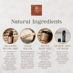 SOULISTIC ROOT Spa Kit for Women – Relaxing Self Care Gift Set with Lavender Pillow Spray, Mint Lip Balm, Calm Essential Oil Roller & Epsom Salt Bath Soak – Luxury Pampering Package for Home & Bath