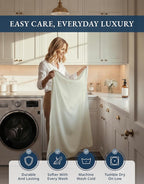 100% Egyptian Cotton Queen Bed Sheet Set – 1000 Thread Count 4 Piece Queen Sheets Set, Breathable & Fade Resistant, Silky Sateen Weave, Ultra-Soft Hotel Luxury Bedding with 15" Deep Pocket - Mineral