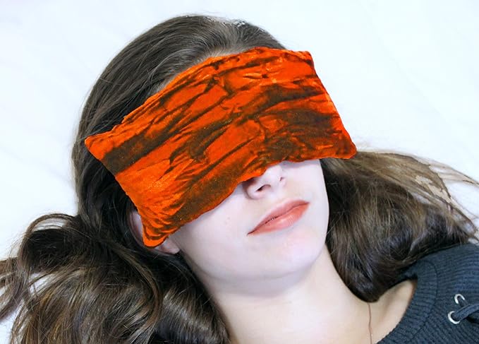 Handmade Luxe Serenity Eye Pillow - All-Natural Flaxseed - Unscented or Lavender Scented – Weighted Eye Mask for Yoga, Meditation, Hot & Cold Therapy