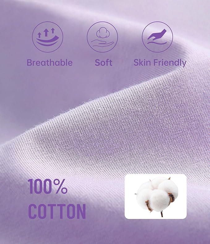 ANLIQI 100% Cotton Pajamas for Women Button Down Pajamas Long Sleeve Top & Pant Sleepwear Loungewear Pj Set with Pocket