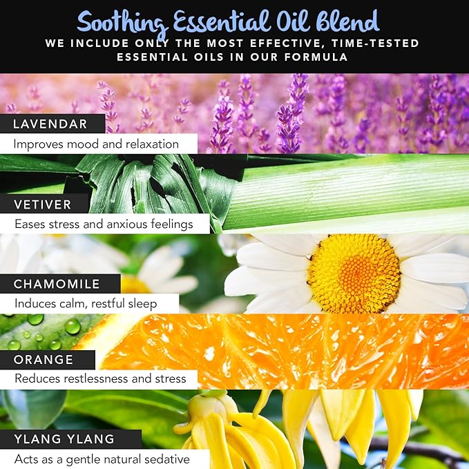 Silk Eye Mask Bundle with Pillow Spray - 100% Pure Mulberry Silk Sleeping Mask and Calming Pillow Mist (2 Items) Plus Foam Ear Plugs and Anti Snoring Nose Clip