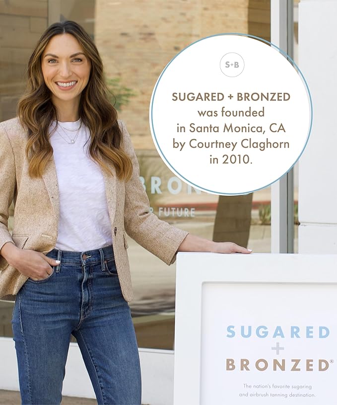 SUGARED + BRONZED Hocoba Oil, Hydrating Daily Body Oil With Jojoba Oil and Coconut Oil, Lightweight, Non Greasy Formula, Two-Ingredient Clean Skin Care, Suitable for All Skin Types, Vegan, 8 Fl Oz