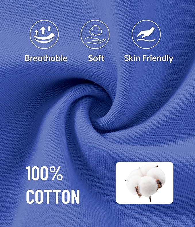 ANLIQI 100% Cotton Pajamas for Women Button Down Pajamas Long Sleeve Top & Pant Sleepwear Loungewear Pj Set with Pocket