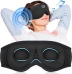 LC-dolida Sleep Mask with Bluetooth Headphones Bluetooth Sleep Mask Sleep Headphones,3D Eye Mask for Sleeping Mask Music Sleeping Headphones for Side Sleepers Meditation Gifts Gadgets for Men Women