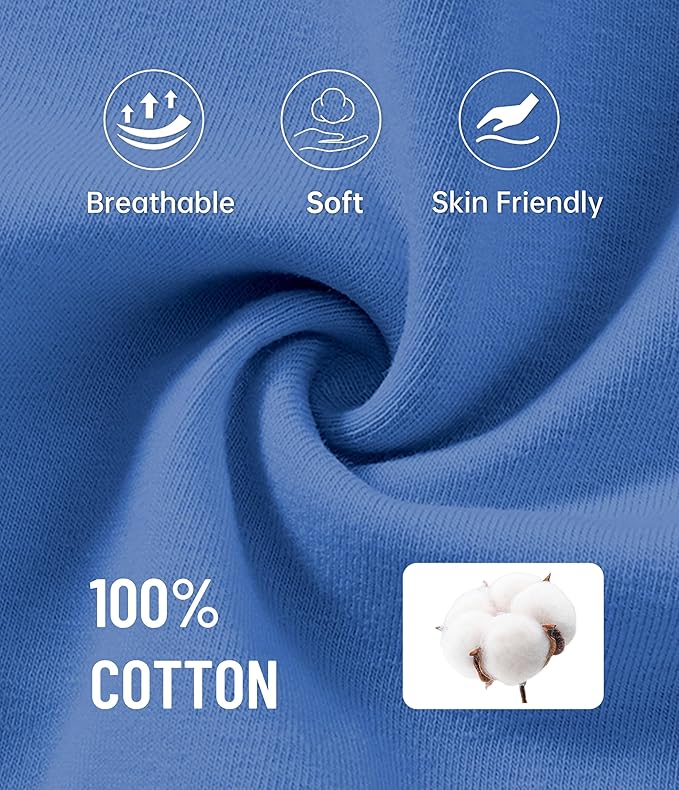 ANLIQI 100% Cotton Pajamas for Women Button Down Pajamas Long Sleeve Top & Pant Sleepwear Loungewear Pj Set with Pocket