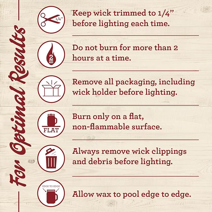 Our Own Candle Company, Peppermint Twist Scented Mason Jar Candle, 100 Hour Burn Time, 13 Ounces