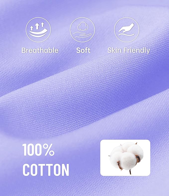 ANLIQI 100% Cotton Pajamas for Women Button Down Pajamas Long Sleeve Top & Pant Sleepwear Loungewear Pj Set with Pocket