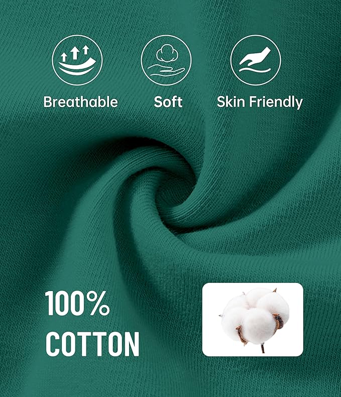 ANLIQI 100% Cotton Pajamas for Women Button Down Pajamas Long Sleeve Top & Pant Sleepwear Loungewear Pj Set with Pocket