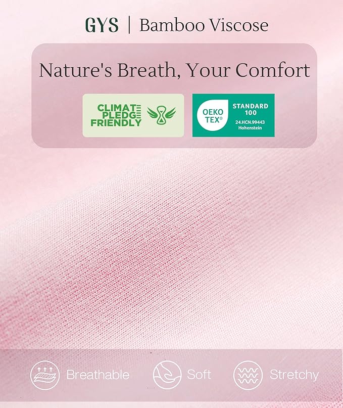 GYS Bamboo Viscose Women Pajama Sets Short Sleeve Top and Capri Pants 2 Piece Casual Lounge Sets