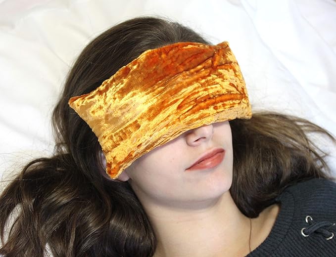 Handmade Luxe Serenity Eye Pillow - All-Natural Flaxseed - Unscented or Lavender Scented – Weighted Eye Mask for Yoga, Meditation, Hot & Cold Therapy