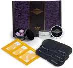 Spa Gift Set for Women – Lavender Aromatherapy Shower Steamers, Sugar Scrub, 24K Gold Eye Masks & Steam Eye Mask | Self Care & Relaxation Gift Box for Stress Relief at Home