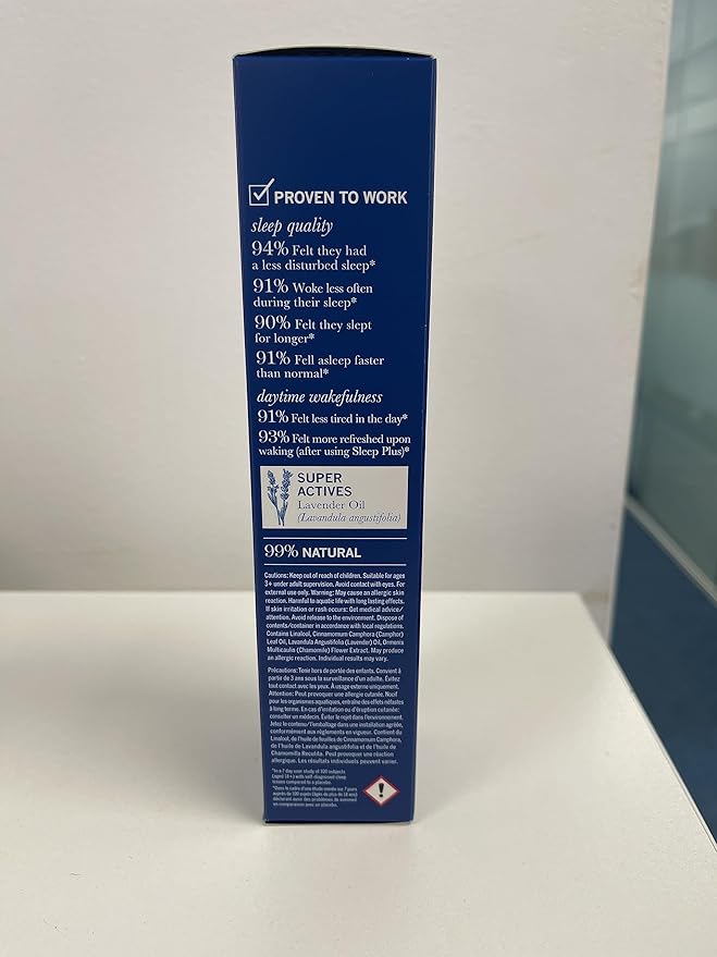 THISWORKS sleep plus pillow spray Fast-Acting Natural Rest with with Essential Oils of Lavender, Vetivert and Camomile, 100ml, 3.3 fl oz