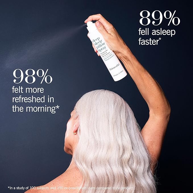 THISWORKS Deep Sleep Pillow Spray – Fast-Acting Natural Rest Formula with Essential Oils of Lavender, Vetivert & Camomile – 150 ml (5 fl oz)