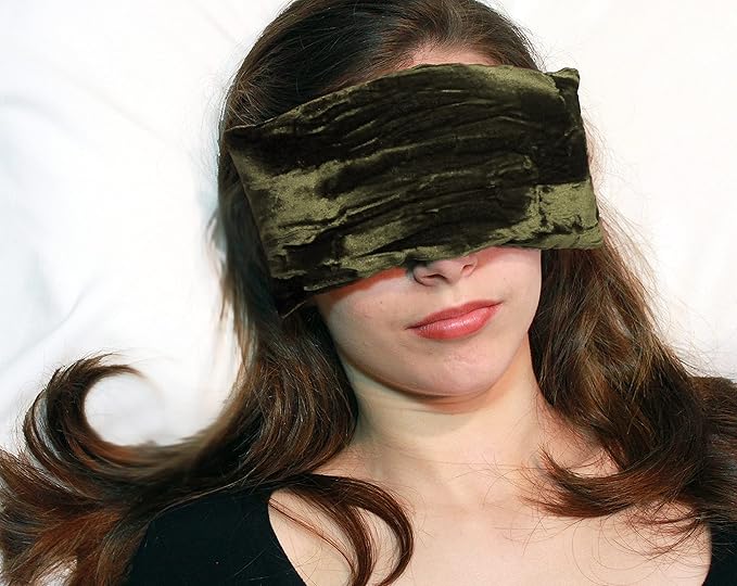 Handmade Luxe Serenity Eye Pillow - All-Natural Flaxseed - Unscented or Lavender Scented – Weighted Eye Mask for Yoga, Meditation, Hot & Cold Therapy