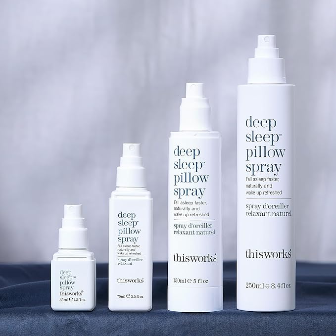 THISWORKS Deep Sleep Pillow Spray – Fast-Acting Natural Formula with Lavender for Relaxation and Restful Sleep – 35 ml (1.2 fl oz) Mini Travel Size