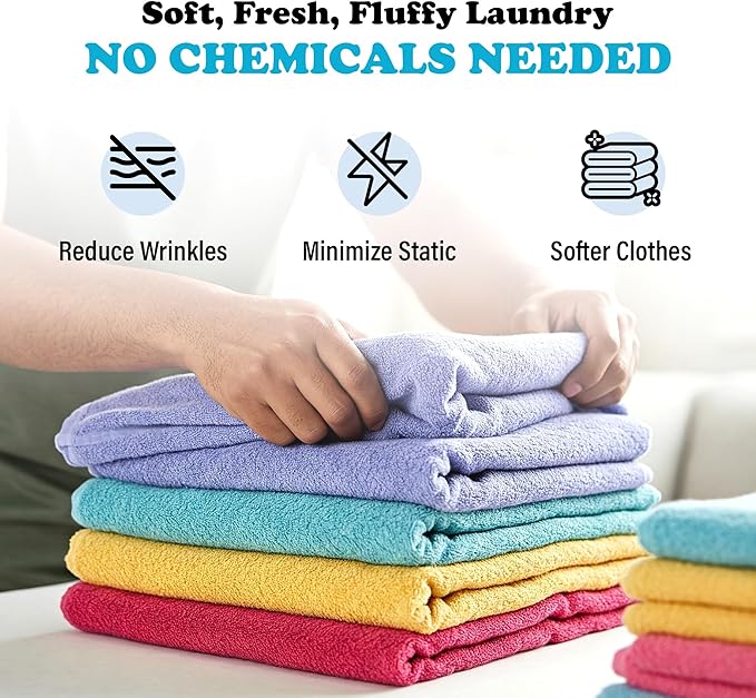 Wool Dryer Balls - Smart Sheep 3-Pack - XL Premium Natural Fabric Softener Award-Winning - Wool Balls Replaces Dryer Sheets - Laundry Balls