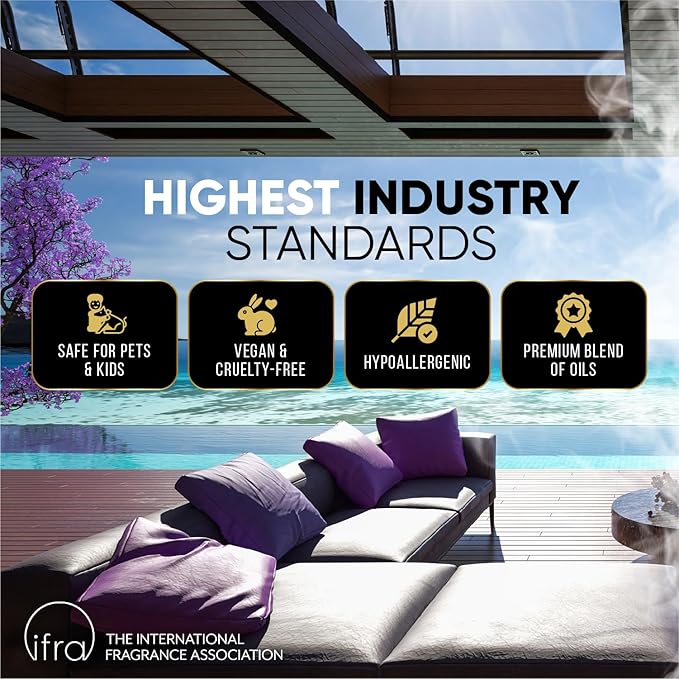 Luxury Hotel Diffuser Oil for Hotels and Homes - Aromatherapy Oils for use with an Essential Oil Diffuser at Home - Fragrance-Scent Diffuser Oil Blend (Noir) 4.05fl oz (120ml)