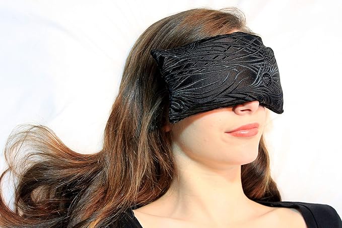 Handmade Luxe Serenity Eye Pillow - All-Natural Flaxseed - Unscented or Lavender Scented – Weighted Eye Mask for Yoga, Meditation, Hot & Cold Therapy