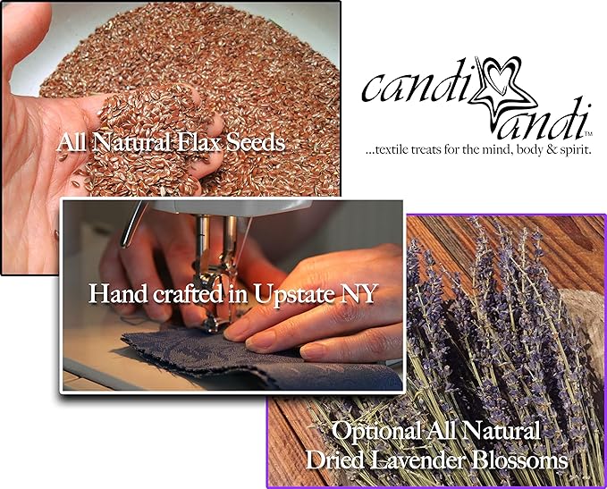 Handmade Luxe Serenity Eye Pillow - All-Natural Flaxseed - Unscented or Lavender Scented – Weighted Eye Mask for Yoga, Meditation, Hot & Cold Therapy