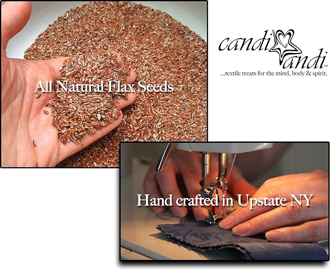 Handmade Luxe Serenity Eye Pillow - All-Natural Flaxseed - Unscented or Lavender Scented – Weighted Eye Mask for Yoga, Meditation, Hot & Cold Therapy