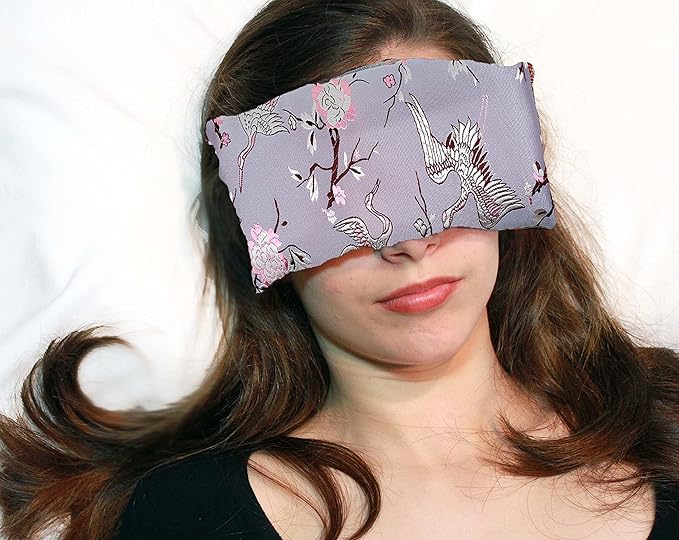 Handmade Luxe Serenity Eye Pillow - All-Natural Flaxseed - Unscented or Lavender Scented – Weighted Eye Mask for Yoga, Meditation, Hot & Cold Therapy